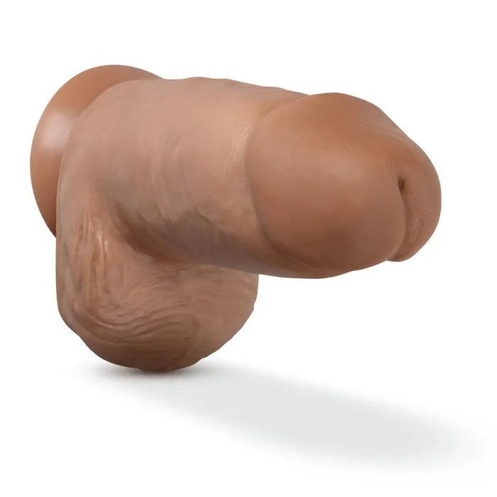 Blush Dildos Au Naturel By Blush Chub Realistic Mocha 10Inch Long Dildo With Balls Suction Cup Base