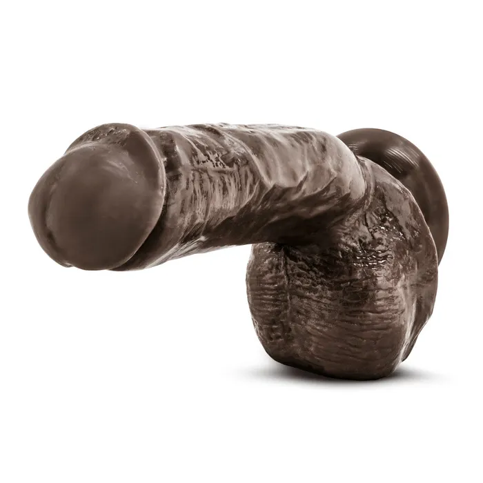 Dildos Blush X5 By Blush Hard on Realistic GSpot Brown 85Inch Long Dildo With Balls Suction Cup Base