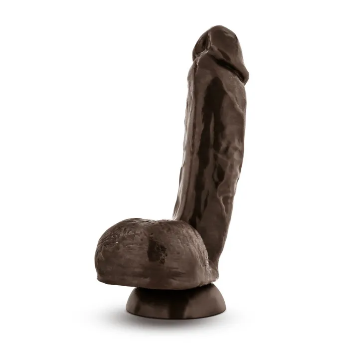 Dildos Blush X5 By Blush Hard on Realistic GSpot Brown 85Inch Long Dildo With Balls Suction Cup Base