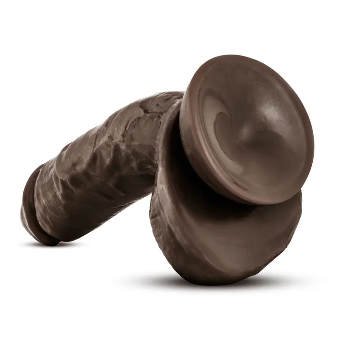Dildos Blush X5 By Blush Hard on Realistic GSpot Brown 85Inch Long Dildo With Balls Suction Cup Base