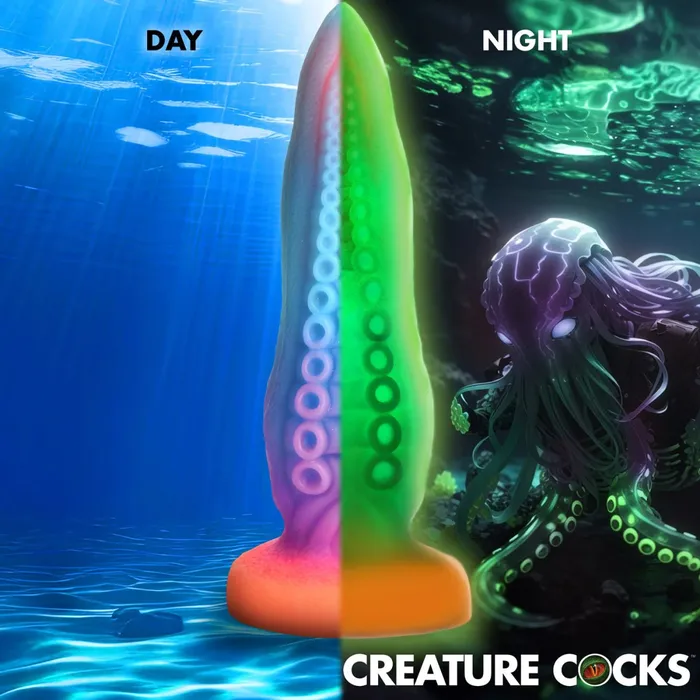 Dildos XR Brands Creature Cocks TentaCock GlowintheDark Silicone Dildo Dildos XR Brands Creature Cocks TentaCock GlowintheDark Silicone Dildo