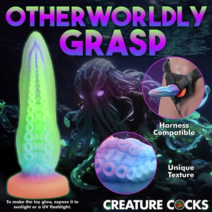 Dildos XR Brands Creature Cocks TentaCock GlowintheDark Silicone Dildo Dildos XR Brands Creature Cocks TentaCock GlowintheDark Silicone Dildo