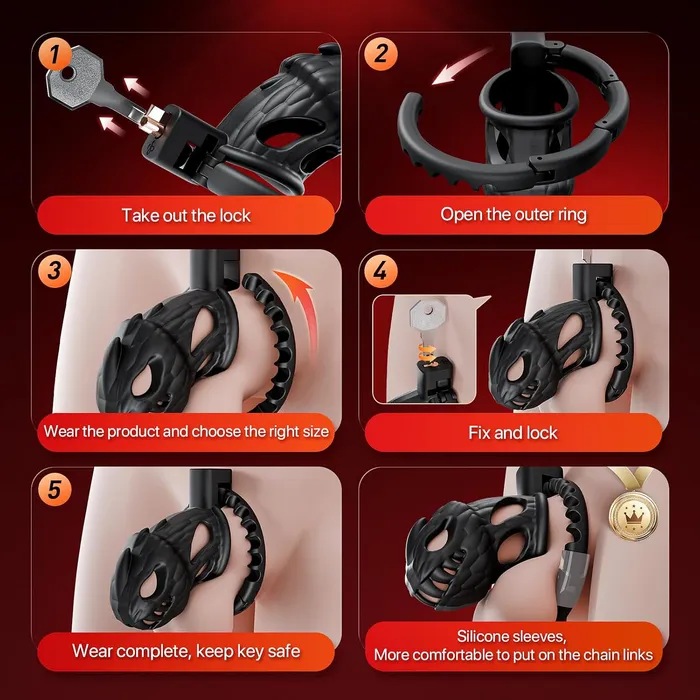 CupidSecrets Dragon Cock Cage Male Sex Toys CupidSecrets Dragon Cock Cage Male Sex Toys