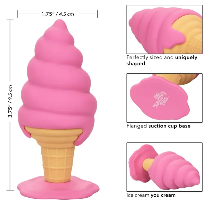 CALEXOTICS Calexotics Naughty Bits Yum Bum Ice Cream Cone Butt Plug Anal