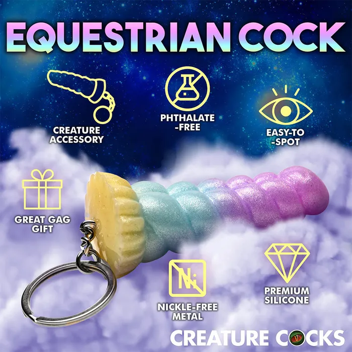 Dildos XR Brands Creature Cocks Mystique Unicorn Keyring