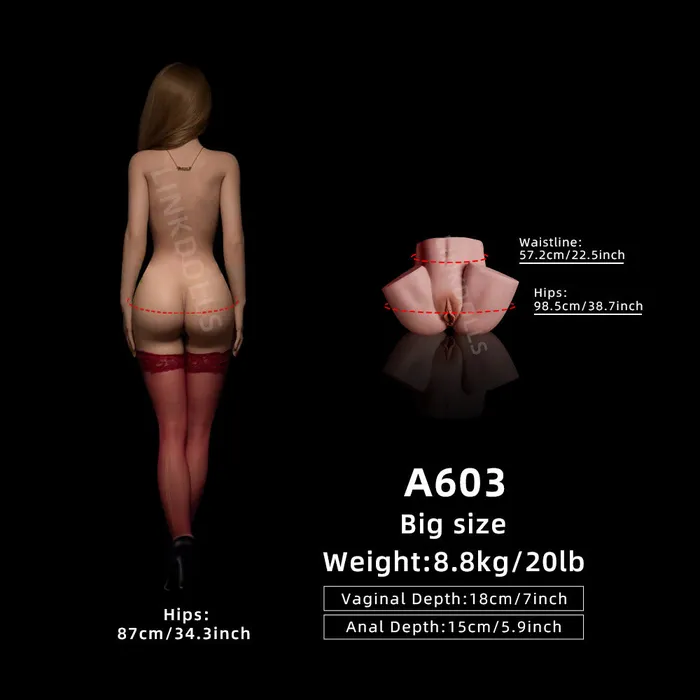 Climax Doll Male Sex Toys A60320lb YellowSexy and Real Realistic 3D Ass Sex Doll Torso