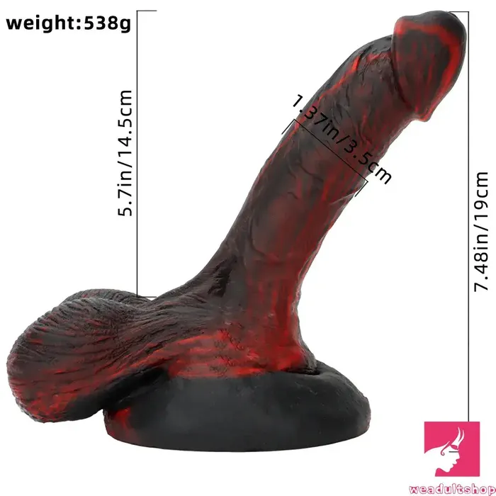 Dildos Weadultshop 748in Big Suction Cup Silicone Soft Mixed Color Dildo For Adult Sex Toy