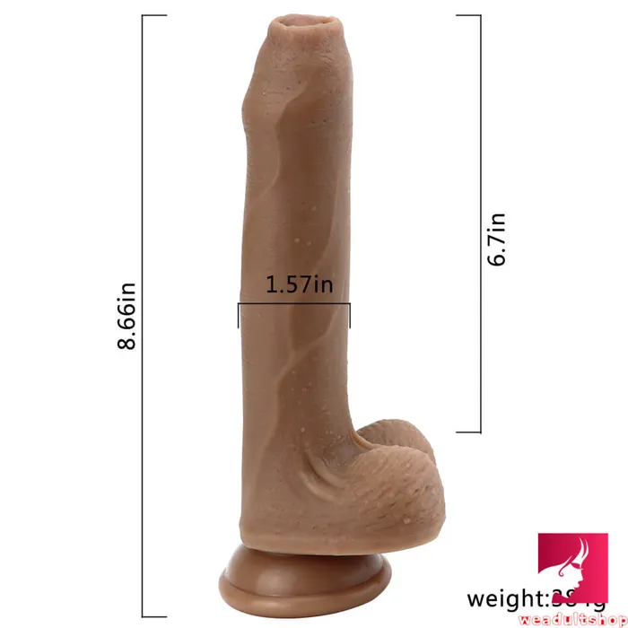Female Sex Toys 866in Realistic Soft Uncut Silicone Suction Cup Dildo For Adults Weadultshop